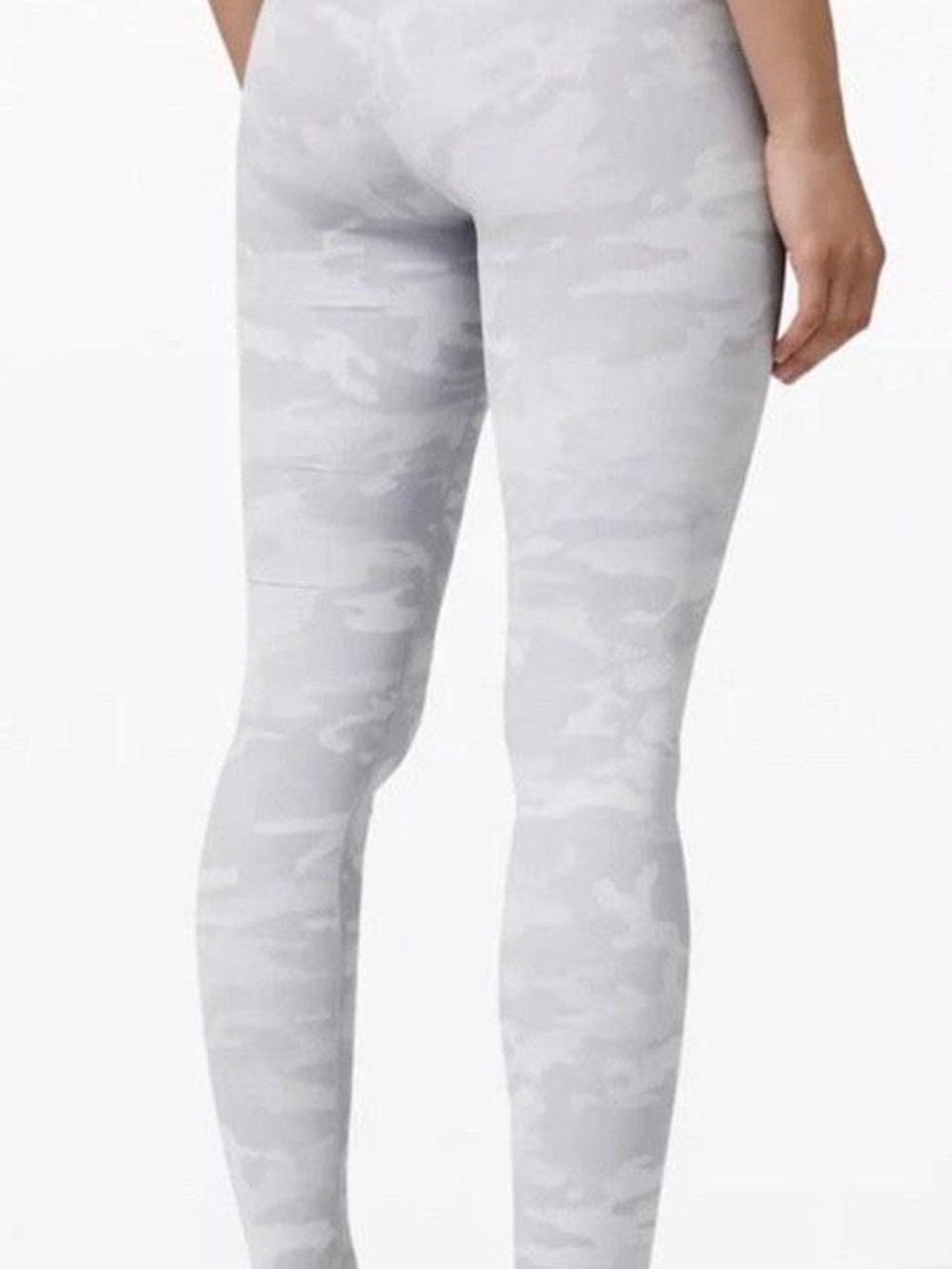 Lululemon Align High-Rise Leggings Gray White Camo Size 12 Yoga Athletic workout